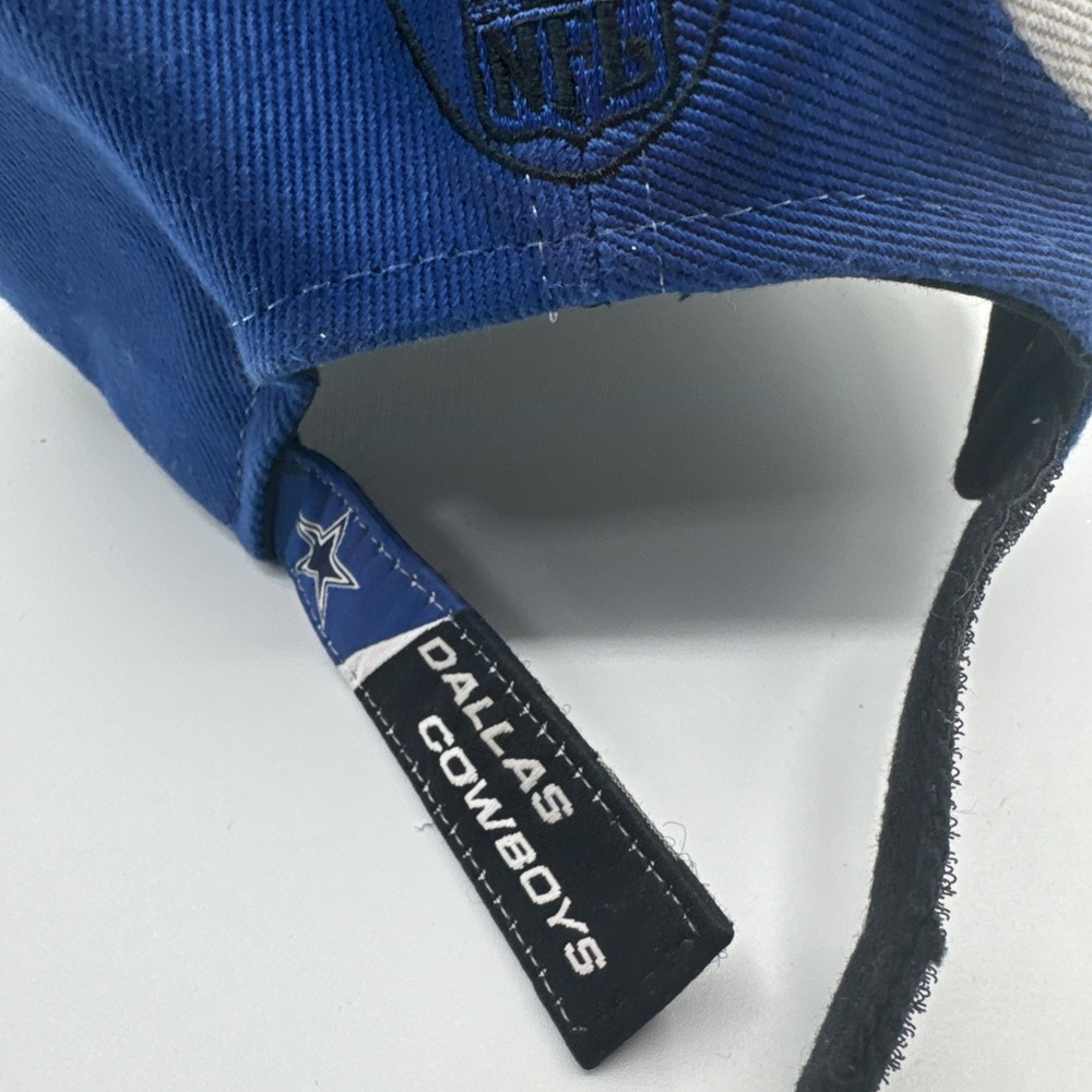 Vintage Dallas Cowboys Big Star Logo Cap Reebok NFL Blue/Black/White - Picture 8 of 9